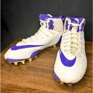 Nike Zoom Force Savage Mid Purple Football Cleats (Men’s)